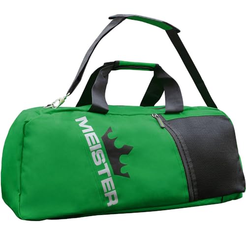 Meister Vented Convertible Duffel/Backpack Gym Bag - Ideal Carry-On | Built for athletes with dual mesh ventilation and ultra-durable construction for training, travel and everyday use - color: Green