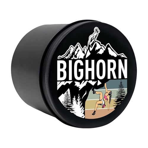 Bighorn Athletics Climbing Finger Tape with Retro Design Female Climber Tin Canister, 0.5-Inch x 45-feet, 8-Rolls, White - color: White