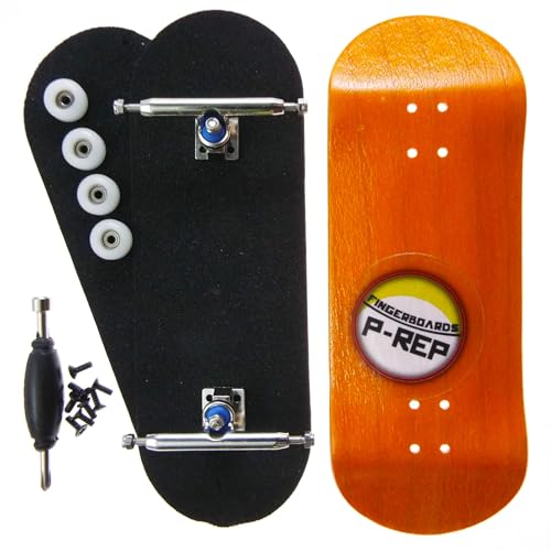 P-REP V2 Performance Complete Wooden Fingerboard 34mm - Orange - color: Orange