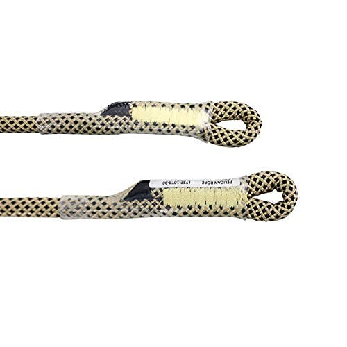 Bulldog 8mm & 10mm - Friction Hitch 100% Technora, 5400 MBS, Prusik By Pelican Rope - Arborist Rope, Tree Gear, Accessory Cord (34, 10mm Diameter) - size: 10 mm x 864 mm