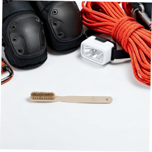 Ipetboom Bouldering Chalk Brush for Indoor Rock Climbing with Soft Wood Bristles, Rapid Drying and Secure Grip Design, for Cleaning Climbing Holds in Humid Environments