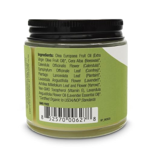 All Good Goop Organic Skin Care Recovery Balm - All Purpose Ointment w/Calendula, Lavender, Beeswax - Chafing Cream, Dry Skin Salve, Cracking Lip Moisturizer - Soothes, Hydrates & Calms - 4oz - size: 4 Ounce (Pack of 1)
