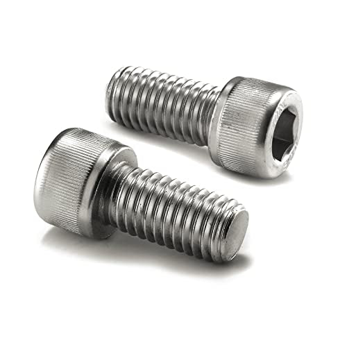 1/4-20 x 1 Socket Head Cap Screws Bolts, 20Pcs 304 Stainless Steel 18-8, Allen Socket Hex Drive, Full Thread, Bright Finish by SG TZH(with Hex Spanner) - size: 1/4-20 x 1"