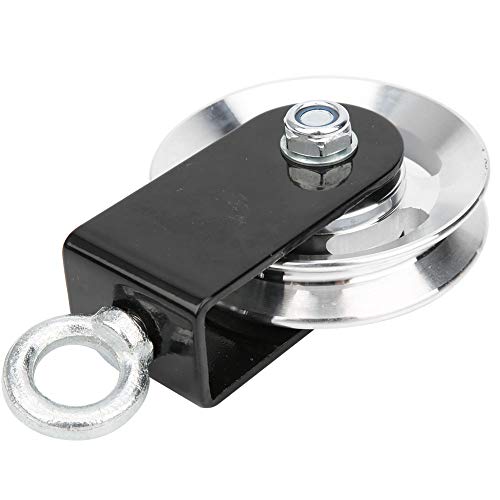 Stainless Steel Fitness Equipment Pulley Bracket with Mute Hanging Wheel for Rope Training and DIY Lifting Systems