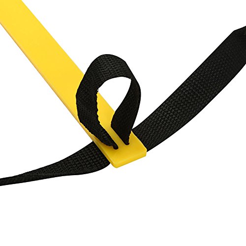 RiToEasysports Speed Training Agility Ladder PP and Nylon Speed Ladder 7 10 13 Rung Foldable Setup Footwork Coordination Training for Soccer Football Basketball Athletes - size: 3.5 meters 7 yuan