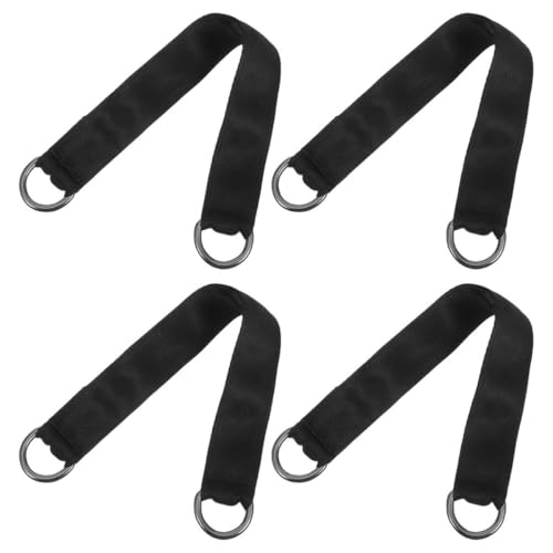 Holibanna 4 Pcs Heavy Duty Outdoor Swing Buckle Connecting Straps 3cm X 28cm Double-Layer Nylon Tree Hanging Belts for Hammock and Gym Equipment