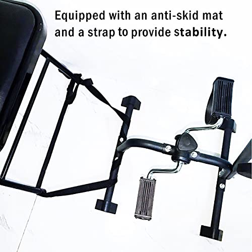 Pedal Exerciser Bike Hand Arm Leg and Knee Peddler Adjustable Fitness Equipment for Seniors, Elderly Home Pedal Exercise Bike for Total Body, with Gift Box - color: Classic Model
