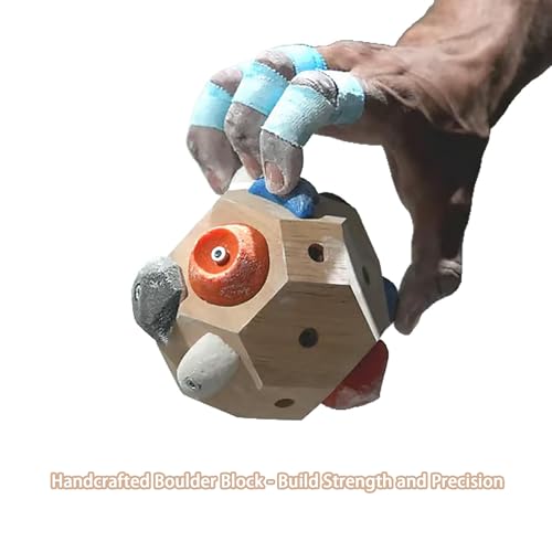 Handcrafted Boulder Block - Build Strength and Precision, 3D Climbing Ball for Strength Training, Simulated Rock Wall Holds, Portable Rock Climbing Gear, Gifts for Rocks Climbers(2PCS) - size: 2PCS