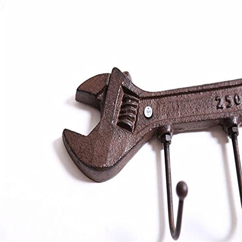 Wall Mounted Coat Rack Wall Coat Rack Creative Style Cast Iron Hook Wall Hanger in The Hallway for Hanging Coat Jacket Backpack Coat Rack Tree (Color : Brass) (1)