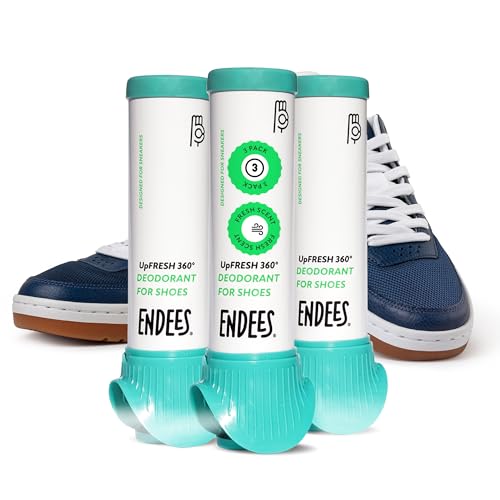 Endees UpFresh 360° Shoe Deodorizer Spray – 3 x 3.38 Fl Ozl I Foot Odor Eliminator Shoe Spray for Smelly Shoes, Feet, Sneakers, Boots, and Gym Bags, Stinky Smell Elimination Deodorant, Travel Size - size: 3.38 Ounce (Pack of 3)