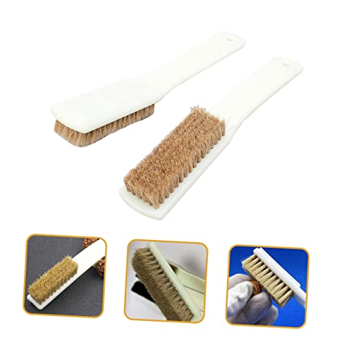 SOLUSTRE 2Pcs Climbing Brush Set Boar Hair Bristles and Sturdy Handle Rock Cleaning Tool for Bouldering and Chalk Removal