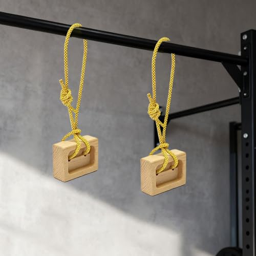 Hangboard Climbing 1 Pair Portable Wooden Trainer | Fingerboard Climbing for Climbers Tree Hand Playground Enhances Grip Strength Indoor Outdoor Doorway
