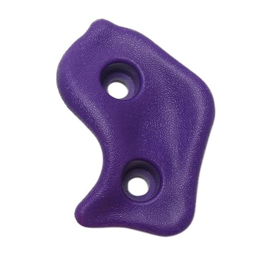 SUNGOOYUE 20 PCS Rock Climbing Holds, Ergonomic PE Rock Wall Grips with Screws and Wrench Tool, for Indoor Outdoor Kids - color: Violet