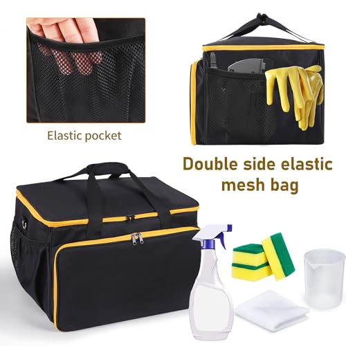 Adjustable Storage Bag Compatible with Wagner Spraytech C900134 Steamer Portable Steam Cleaner Carry Bag with Extra Pockets for Accessories (Bag Only)