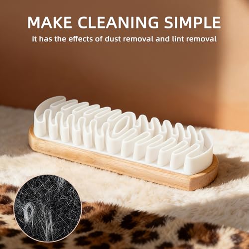 4Pcs Suede Brush for Shoes Rubber Shoe Brush with Wooden Handle Suede Shoe Cleaner Soft Suede Eraser Cleaning Brushes Nubuck Brushes for Shoes Bags Jacket Purse Sofa Flocked Matte Leather