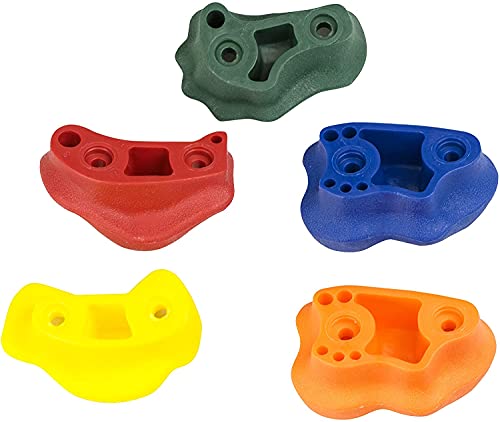 Squirrel Products Rock Climbing Holds for Kids, Deluxe Extra Large Climbing Rocks with Mounting Hardware - DIY Rock Wall Indoor & Outdoor Playground Accessories Wall Climbing Kit - Ages 3+ - style: 20 Pack