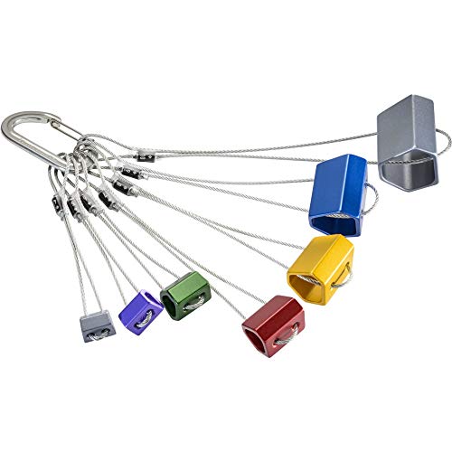 Black Diamond Equipment Wired Hexentric Rock Climbing Protection, Set #4 - #10