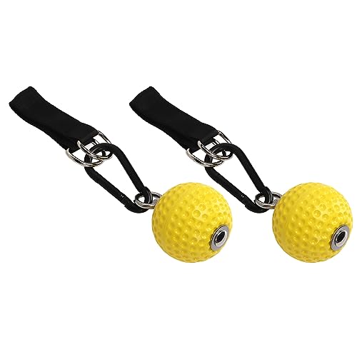 1Pair Climbing Training Power Grip Ball Climbing Pull Up Hold Grips with Staps