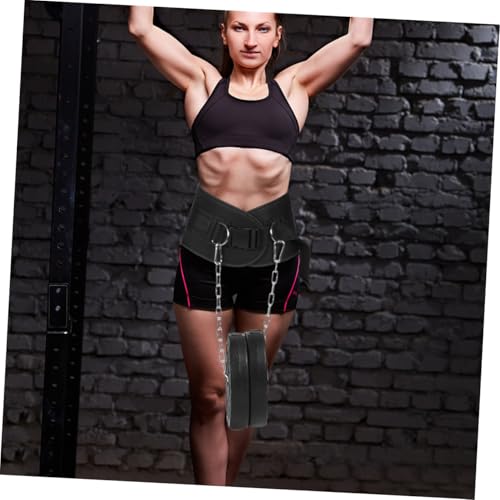 GANAZONO Weighted Dip Belt with Chain for Weightlifting, Thickened Steel Fitness Training Belt for Pull-ups and Back Muscle Strengthening, 1pcs Bodybuilding Exercise Equipment