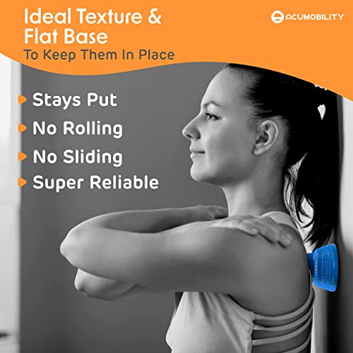 Acumobility Massage Ball Roller 2 Pack - Trigger Point - Massage Balls | Massage Roller Ball, Foot Massage Ball, Physical Therapy Ball (Deep Pressure) - color: Blue