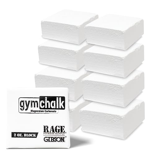 Rage Fitness Premium Gym Chalk, Pure Magnesium Carbonate - 1 LB Block
