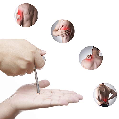 Stainless Steel Trigger Point Massage Tool-Deep Tissue Massage- Reflexology Acupressure Massage Tools for Myofascial Release Relief Pain | Ergonomic stainless steel pressure arm targets muscle knots and hard-to-reach areas with less hand strain