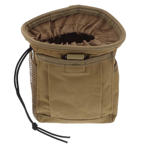 BESTonZON Lightweight Outdoor Waist Pack with Adjustable Belt, Mini Utility Pouch Made of Sturdy Oxford Cloth, Drawstring Chalk Bag for Climbing and Camping Activities