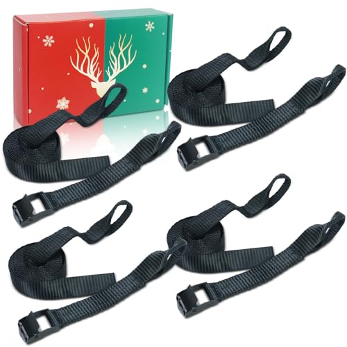 Huntury Climbing Stick Straps, Tree Stand Strap, Climbing Steps Replacement Strap, Climbing Stick Attachment, Quick, Easy and Quiet to Install, Treestand Accessessories For Hunting - style: Pack Of 4