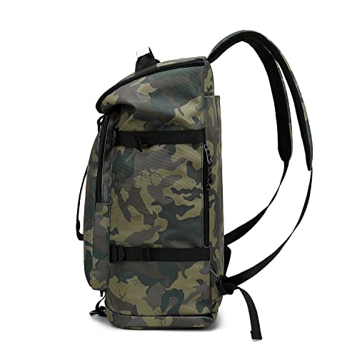 Kalesi Gym Duffle Bag Backpack 4-Way Waterproof with Shoes Compartment for camouflage travel Sport Hiking laptop (camouflage) - color: Camouflage