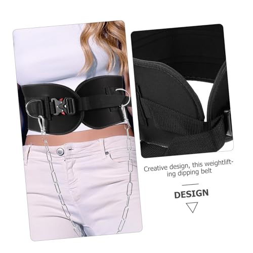 GALPADA Thickened Weightlifting Belt with Detachable Chain for Bodybuilding Powerlifting Gym Accessories Men and Women Heavy-duty Waist Support for Running Hiking Climbing Yoga and