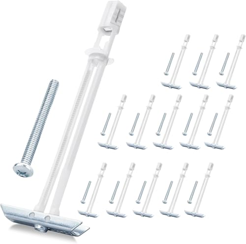 Drywall Anchor with Included Bolts for 3/16”-24, Heavy Duty Hollow Drywall Anchors for TV Mounting Kit, Stainless Steel Hollow Wall Anchors Holds up to 240 lbs Each in 1/2-in Drywall-14 Pack - size: 3/16"-24：Pack of 14