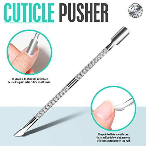 FANDAMEI Ingrown Toenail Removal Kit, Pedicure Tools, Nail Care Kit, Cuticle Trimmer, Nail Cuticle Nippers, Cuticle Kit Stainless Steel, Cuticle Clippers, Cuticle Pushers, Manicure Kit, Pedicure Kit - color: Silver
