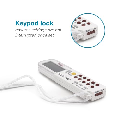 Polder Combination Clock, Timer and Stopwatch with Large, Easy-to-Read Digital Display, White - color: White