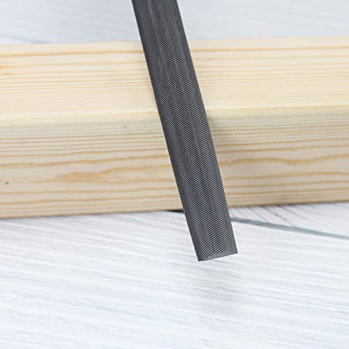 KALIM Half Round Medium Cut File, Double Cut Teeth, 6'' Length, Made of High Carbon Steel, Hand File without Handle Suitable for Wood, Metal, Sharpening, etc. - style: 6'' Half Round File