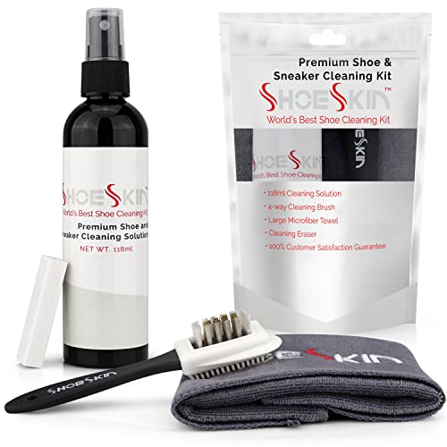 Premium Shoe Cleaner Kit - Tennis Shoes Cleaner, Sneaker Cleaner Kit, Dress Shoes, Boots, and all Shoe Types will Look Like New!