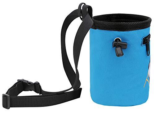 AMC Rock Climbing Panda Design Chalk Bag with Adjustable Belt - color: 7184_Dark Blue