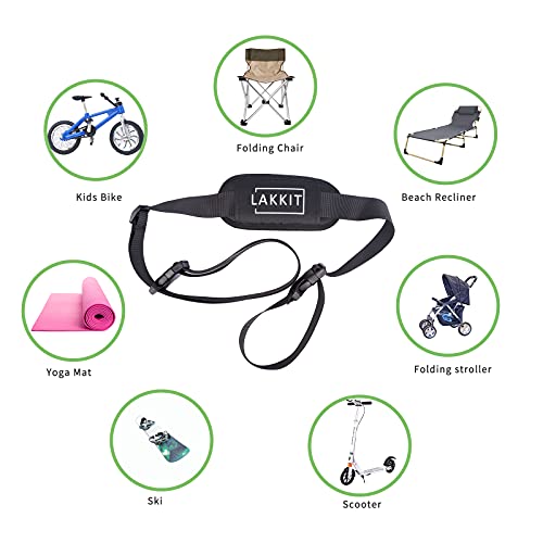 Adjustable Kick Scooter Shoulder Strap, Carrying Strap for Beach Chair, Carrying Shoulder Straps - color: Straps With Normal Buckle