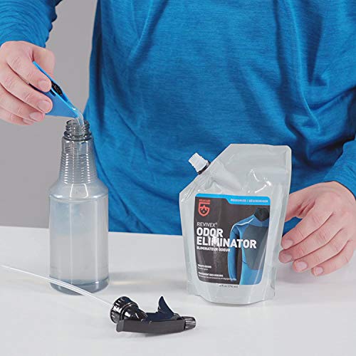 GEAR AID Revivex Odor Eliminator, All-Natural Formula for Removing Scents from Tents, Footwear and Sports Gear, 2 fl oz - style: 2 Fl Oz