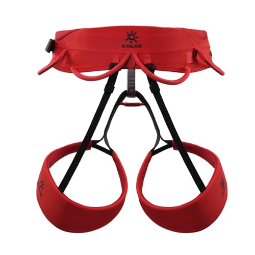 KAILAS Airo Rock Climbing Harness Men Roofing Harnesses Rescue Mountaineering Safety Belt Women Comfortable Lightweight - color: Red, size: Small