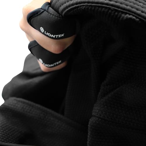 LIONTEK Single Finger Sleeve Pair - Sports Compression Finger Sleeve for BJJ, MMA, Basketball, Weight Lifting, and More - size: X-Large