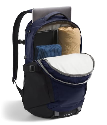 The North Face Recon Everyday Laptop Backpack - Daypack, Water Repellent, Laptop Sleeve, 2 Water Bottle Pockets, TNF Navy/TNF Black-NPF, One Size - color: Tnf Navy/Tnf Black-npf, size: 30L
