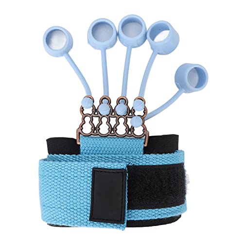 ZJchao Finger Strengthener, Silicone Finger Exerciser with Adjustable Wrist Strap, 6 Resistance Levels for Finger Flexion Extension Training, Hand Grip Strengthener for Rock Climbing, (40lbs) - size: 40 Pound