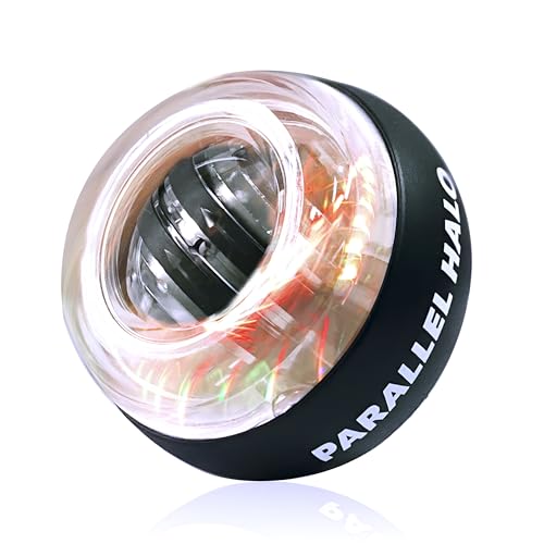 Power Wrist Ball AUTO Start Gyro Ball with LED Lights Forearm Exerciser Wrist Strengthener for Strengthening Muscle and Bones - color: White