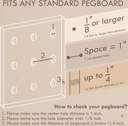 FZK 28-Packs Peg Board Organizer Accessories Kit, White | Includes ABS bins, shelves, book racks, and pegboard hooks, fits standard pegboards, ideal for home, office and craft room - color: White