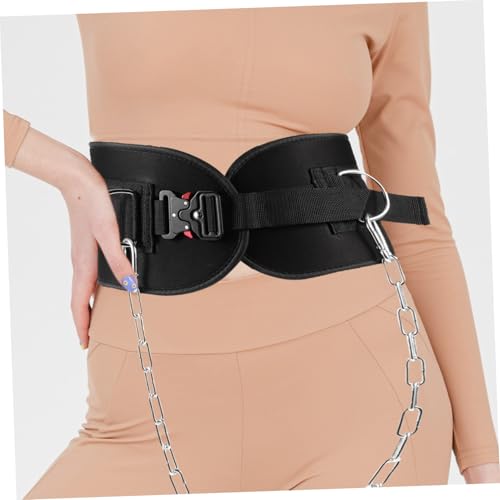 GALPADA Thickened Weightlifting Belt with Detachable Chain for Bodybuilding Powerlifting Gym Accessories Men and Women Heavy-duty Waist Support for Running Hiking Climbing Yoga and