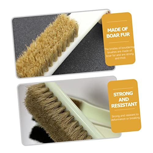 Homoyoyo 2pcs Climbing Rocks Brush Boars Hair Cleaning Tool for Sports Climbing Outdoor Cleaning