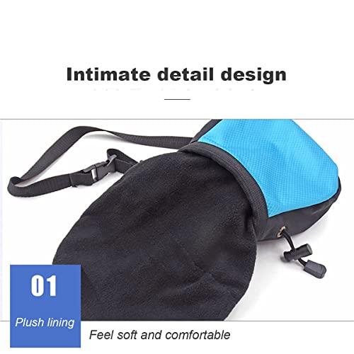 Climbing Chalk Bags,No Leak Rock Climbing Strawstring Bag - color: Light Blue