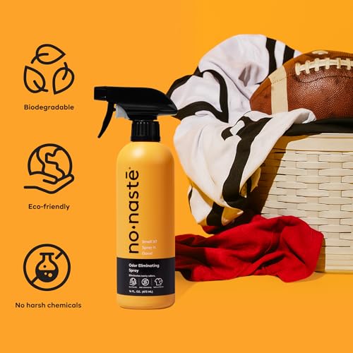 Nonaste Shoe, Sneaker & Gym Bag Odor Eliminator Spray, 16 oz, Pack of 1 | Spray Eliminates Odor in Shoes, Sneakers, Gym Bags, Sports Gear & Yoga Mats. Long-Lasting, Fabric-Safe Refresher - size: 16 Ounce (Pack of 1)