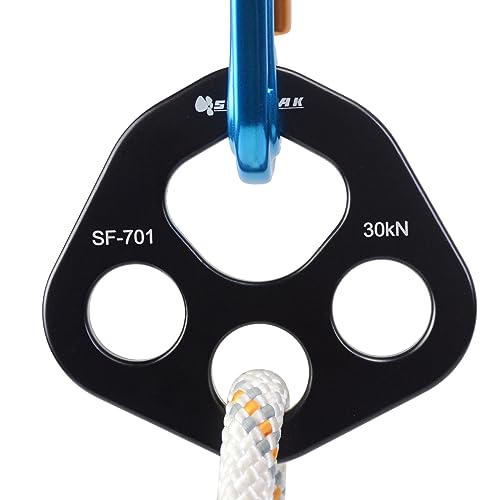 SEPEAK 30kN Rigging Plate, Force Divider Plate Bear, Anchor Multipliers Connector Gear for Yoga Hammock Descender Rock Climbing