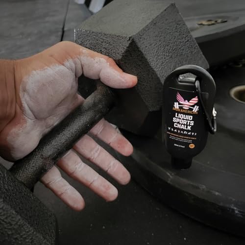 IRON AMERICAN Liquid Chalk - No-Mess Long-Lasting Grip Chalk for Weightlifting, Gymnastics, Rock Climbing, and Fitness Training - Advanced Hand Chalk for Gym - size: 1-PACK (50mL)